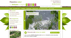 Desktop Screenshot of pepiniereslabat.com